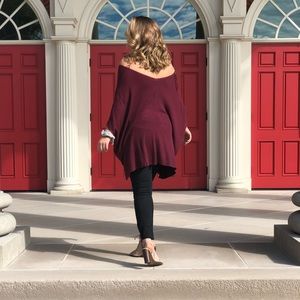 Off the shoulder sweater/poncho